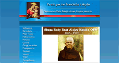 Desktop Screenshot of franciszkaniewieliczka.pl